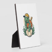 Baseball Turtle Vintage Gravure Grafisch Ontwerp_1 Fotoplaat (Zijkant)
