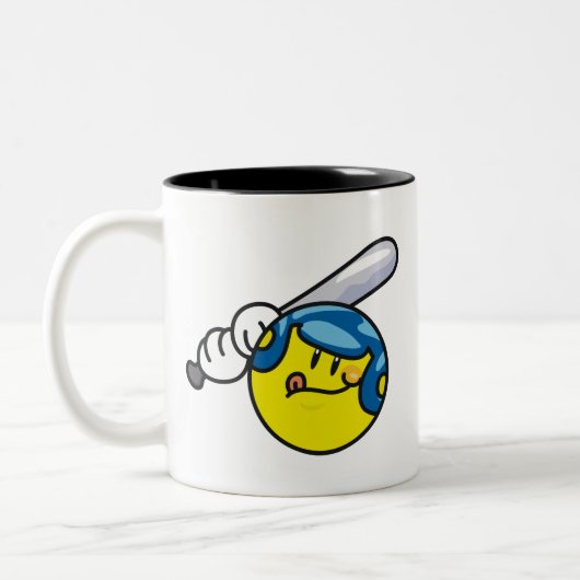 Baseball Tweekleurige Koffiemok (Links)