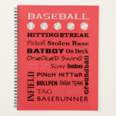 BASEBALL-typografie Planner (Voorkant)