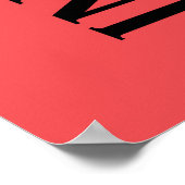 BASEBALL-typografie Poster (Hoek)