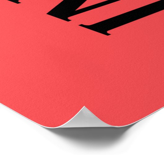 BASEBALL-typografie Poster (Hoek)