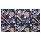 Baseball Typografie Red White Blue ID770 Stof (Fat Quarter)