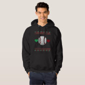 Baseball Ugly KerstSweater Xmas Hoodie (Voorkant volledig)