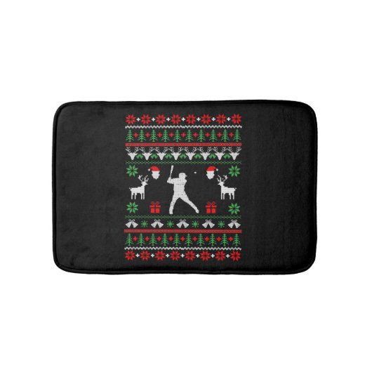 Baseball Ugly met kerstkeuken Badmat (Voorkant)