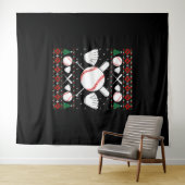 Baseball Ugly met kerstkeuken Wandkleed (In Situ (horizontaal))