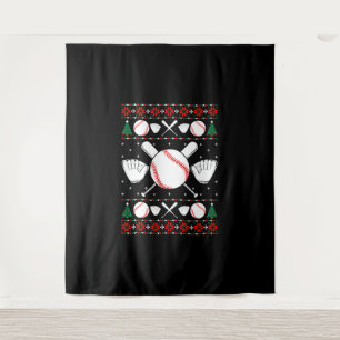 Baseball Ugly met kerstkeuken Wandkleed