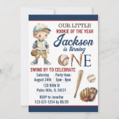 Baseball-uitnodiging Baseball-verjaardagskaart Kaart (Voorkant)