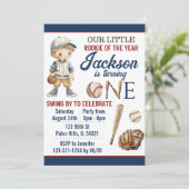 Baseball-uitnodiging Baseball-verjaardagskaart Kaart (Staand voorkant)