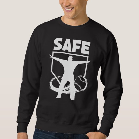 Baseball Umpire Best Umpire Calls Safe Trui (Voorkant)