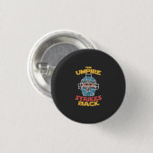 Baseball Umpire Ronde Button 3,2 Cm (Voorkant /achterkant)