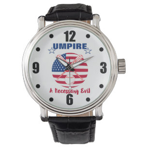 Baseball Umpy Funny Sports Quote Text Graphic Horloge