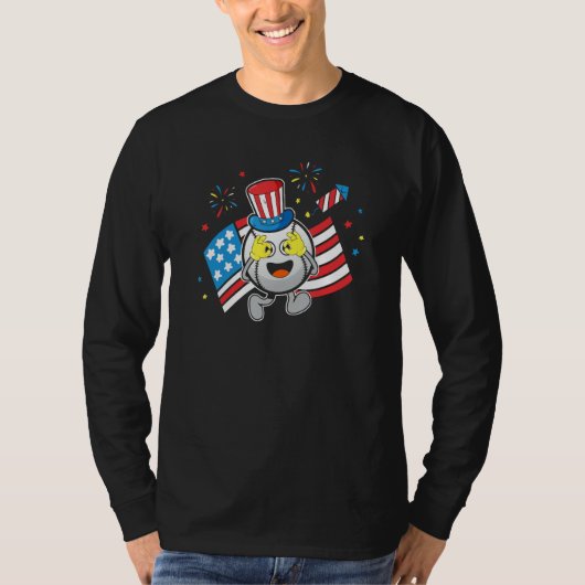 Baseball Uncle Sam Griddy Dance 4th of July T-shirt (Voorkant)