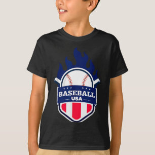 Baseball Usa Ondersteun Het Team Usa Vlag Playoff T-shirt