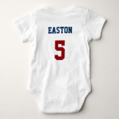 Baseball USA Vlag Bats & Balls - GraphicLoveShop Romper (Achterkant)