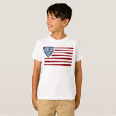 Baseball USA Vlag Bats & Balls - GraphicLoveShop T-shirt (Voorkant volledig)