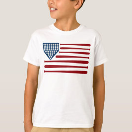 Baseball USA Vlag Slaghouten & Ballen - GraphicLov T-shirt