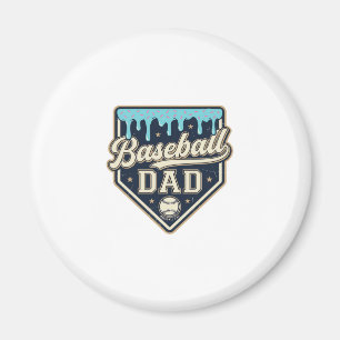 Baseball Vader Druppelende Thuisplaat Vintage Vect Magneet