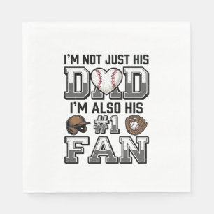 Baseball Vader Nummer 1 Fan Vintage Shirt Ontwerp_ Servet