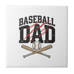 Baseball Vader Vervallen Vintage Gravure Shirt De Tegeltje
