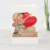  Baseball Valentijnsdag Kaart (Voorkant)