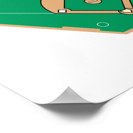 Baseball-veld Poster (Hoek)