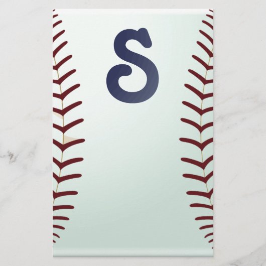 Baseball-ventilator Briefpapier (Voorkant)