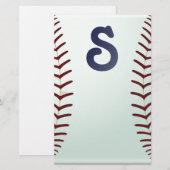 Baseball-ventilator Briefpapier (Voorkant / Achterkant)