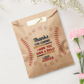 Baseball-verjaardag Bedankzakje (Gezegeld)