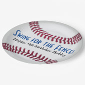 Baseball-verjaardagspapier bord (Gekanteld)