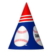 Baseball verjaardagspartij aangepaste tekst feesthoedjes (Links)