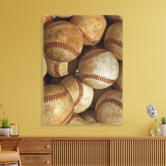 Baseball verpakt Canvas (Insitu (Woonkamer))