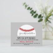 Baseball-verwijzingen Aankondigingskaart (Staand voorkant)