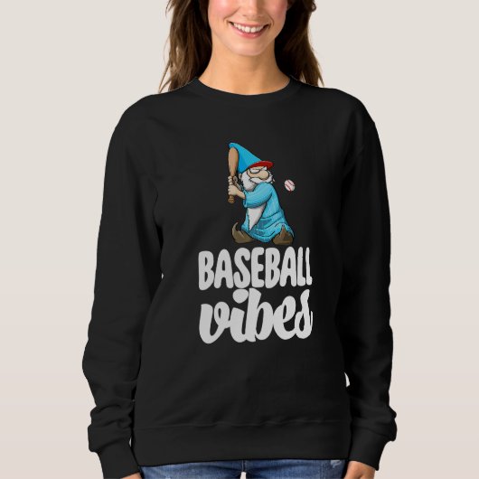 Baseball Vibes Gnome  Baseball Game Celebration Wo Trui (Voorkant)
