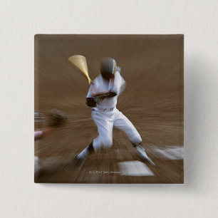 Baseball Vierkante Button 5,1 Cm