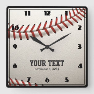 Baseball Vierkante Klok