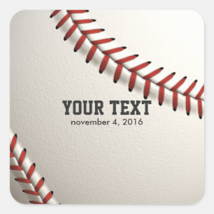Baseball Vierkante Sticker