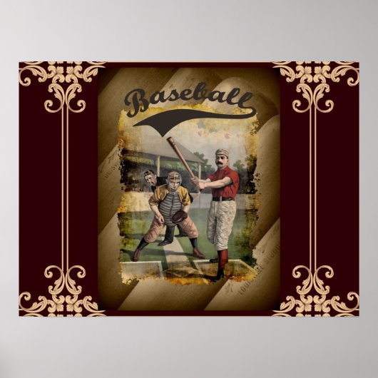 Baseball:Vintage Poster (Voorkant)