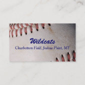 Baseball Visitekaartje (Achterkant)