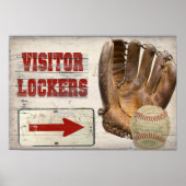 Baseball Visitor Locker Poster (Voorkant)
