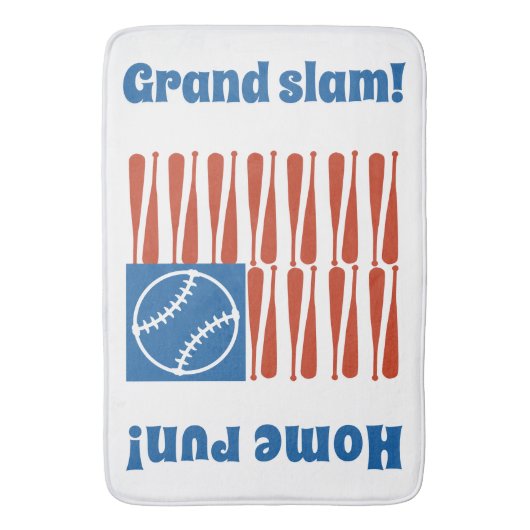 Baseball-vlag Badmat (Voorkant Verticaal)