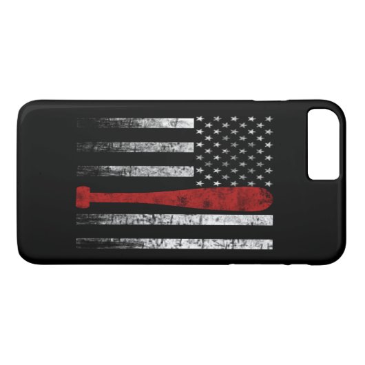 Baseball-vlag Case-Mate iPhone Case (Achterkant (Horizontaal))