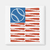Baseball-vlag Magneet (Voorkant)