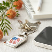 Baseball-vlag Sleutelhanger (Zijkant)