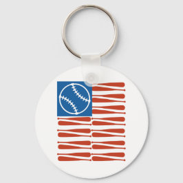 Baseball-vlag Sleutelhanger
