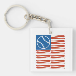Baseball-vlag Sleutelhanger