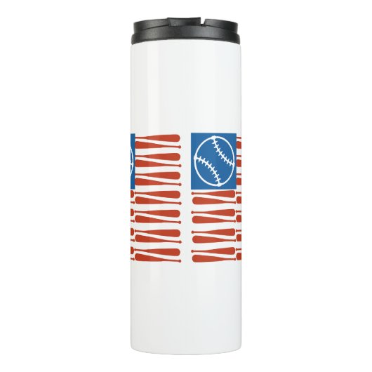 Baseball-vlag Thermosbeker (Achterkant)