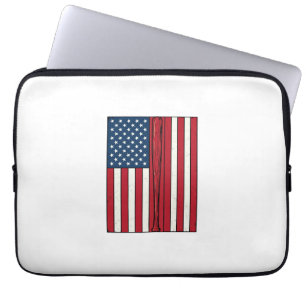 Baseball Vlag Vervuild Vintage Vector Design_1 Laptop Sleeve