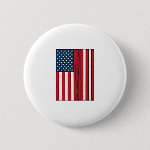 Baseball Vlag Vervuild Vintage Vector Design_1 Ronde Button 5,7 Cm