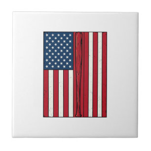Baseball Vlag Vervuild Vintage Vector Design_1 Tegeltje