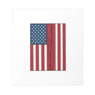 Baseball Vlag Vervuild Vintage Vector Ontwerp_1 Notitieblok